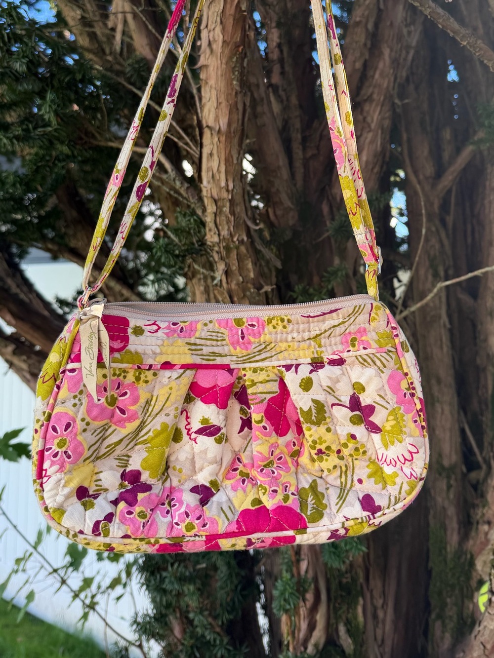 Vintage Vera Bradley Quilted Shoulder Bag